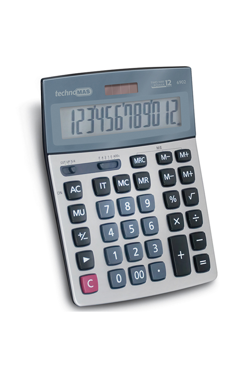 Mas Hesap Makinesi Ofis Tipi Çift Hafıza Büyük 6902
