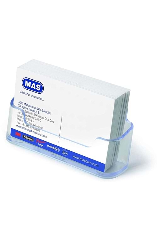 Mas Kartvizit Oval Şeffaf 486