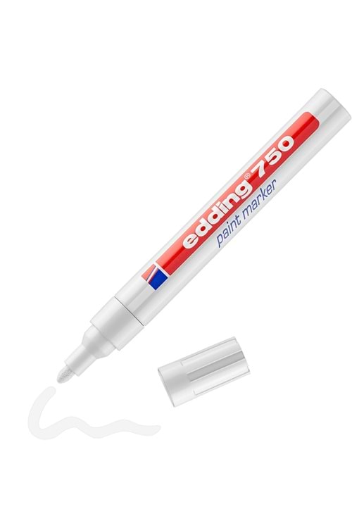 Edding Markör Dekor Boya Yuvarlak Uçlu 2-4 Mm Beyaz 750