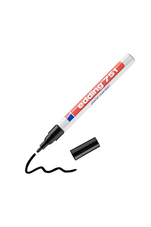 Edding Markör Dekor Boya Yuvarlak Uçlu 1-2 Mm Siyah 751