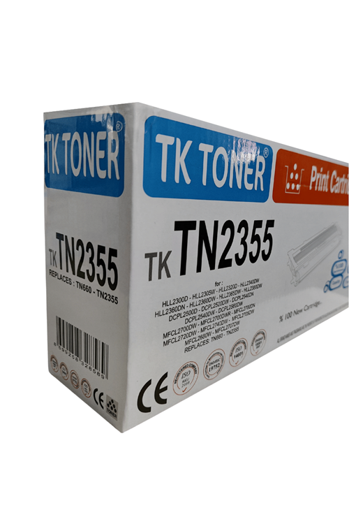 Tk Toner | Brother Tn2355 - Tn660 - Tn2320 Muadil Siyah Laser Toner 2.6k
