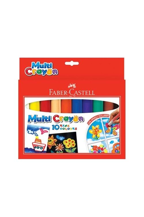 Faber Castell Multi Crayon Pastel Boya 10 Renk 112010