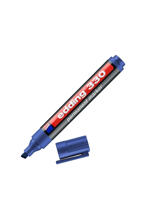 Edding Markör Permanent Kesik Uçlu 1-5 Mm Mavi 330