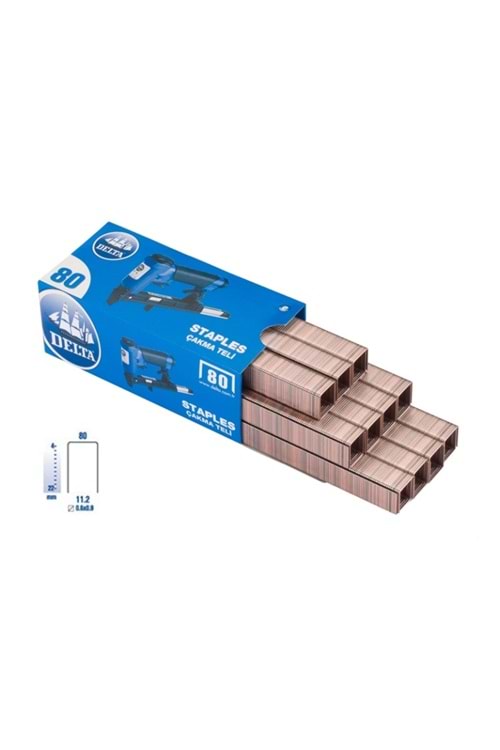 Delta 80/8 Zımba Teli 5000'li Paket | 80/8