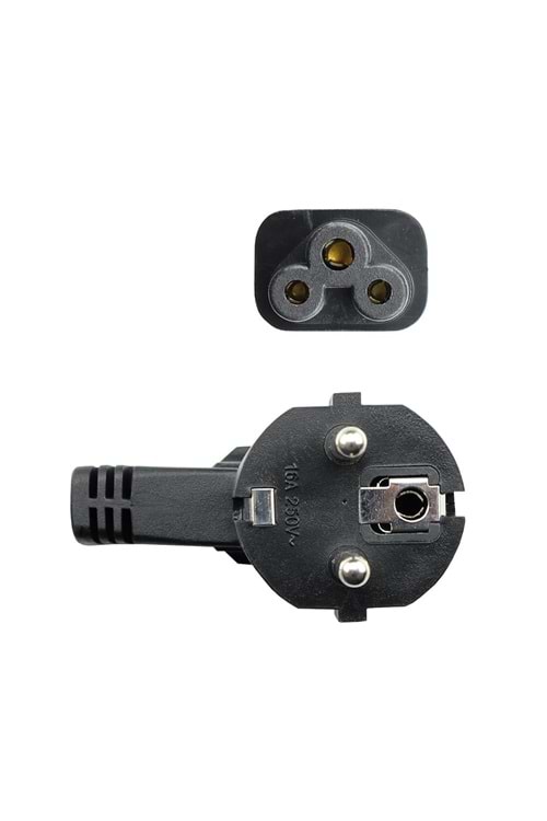 Vcom Ce022-5.0 0.50mm2 Notebook 5.0mt Power Elektrik Kablosu