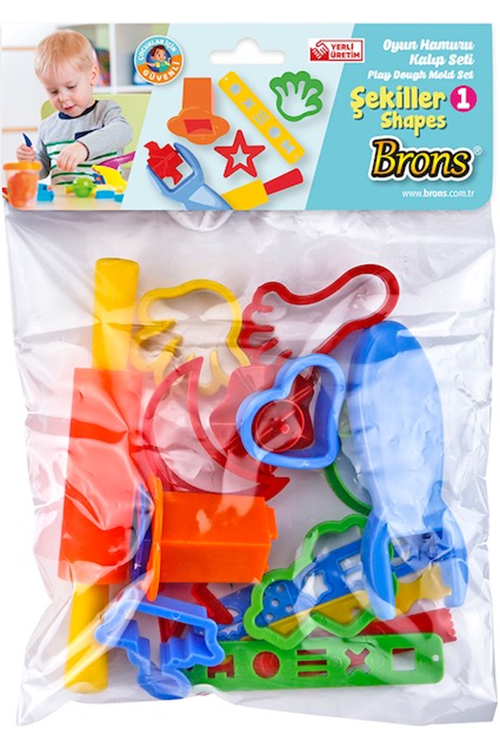 Brons Oyun Hamuru Kalıp Seti Küçük Şekiller | Br-471