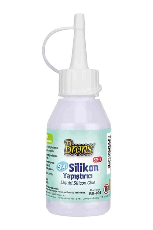 Brons Silikon Sıvı Yapıştırıcı 50 Gr Br-404