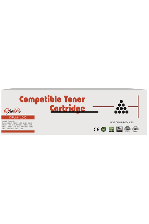Ofispc | Brother Dr-1040 Muadil Drum (uyumlu Modeller: Brother Hl1110 - 1110e - 1112 - 1112a - 1112e - 1110r - 1111 - 1118 ; Dcp1510 - 1510e - 1512 - 1512a - 1512e - 1511 - 1518 ; Mfc1810 - 1810e - 1815 - 1811 - 1813 - 1815 - 1818 )