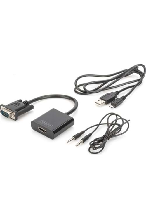 Digitus Da-70473 Vga-hdmı + Ses 3.5mm Jak Full Hd Çevirici