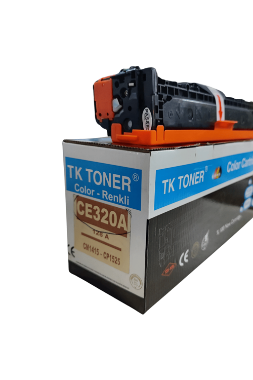 Tk Toner | Hp 128a - Ce320a Siyah Muadil Toner 1,300 Sayfa Cp1525 Cp1525n