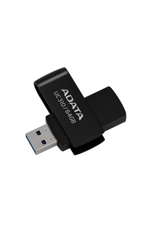 Adata Uc310/64gb 64gb Usb3.2 Gen1 Black Flash Bellek