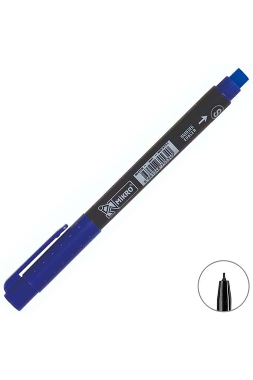 Mikro Mavi S Uç Asetat - Cd Kalemi (ince Uçlu) | Mk-419