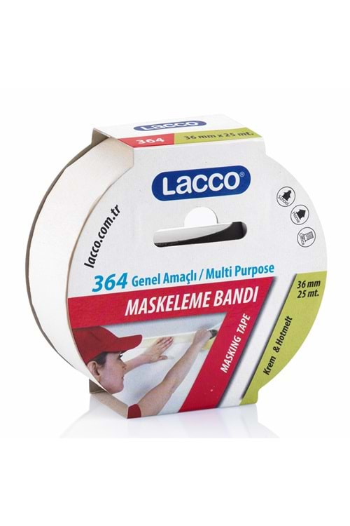 Lacco Maskeleme Bandı 36mmx25m 364