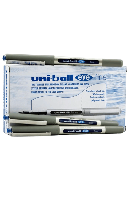 Uni-ball Roller Kalem Eye Fine Bilye Uç 0.7 Mm Mavi 12'li Paket | Ub-157