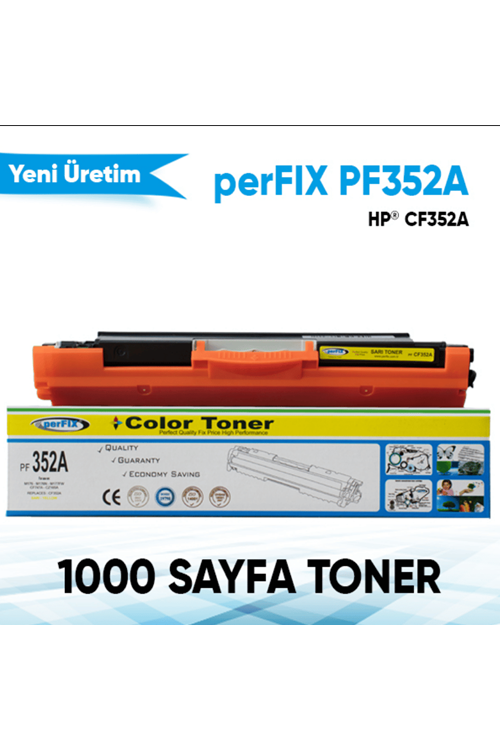 Perfix | Hp 352a - Cf352a 1k Sarı Muadil Lazer Toner ( M176 - M177 )