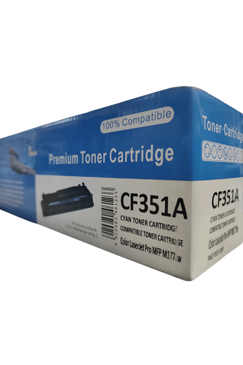 Olitoner | 130a - Cf351a 1k Muadil Mavi Toner (laserjet Pro Mfp M177fw İle Uyumlu Muadil Toner)