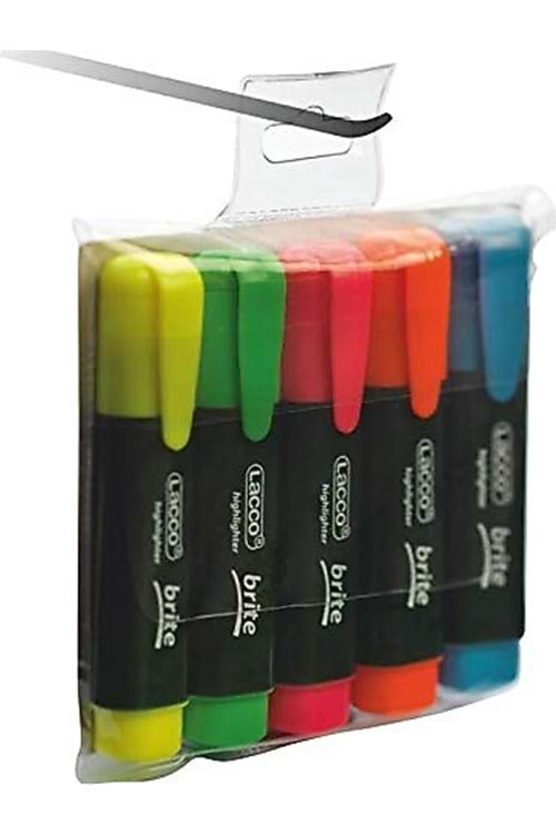 Lacco Fosforlu Kalem Brite 5'li Set | 215