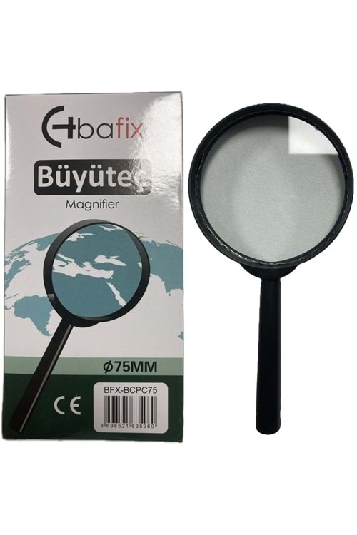 Bafix Büyüteç Cam Plastik Çerçeve 75 Mm Bfx Bcpc75