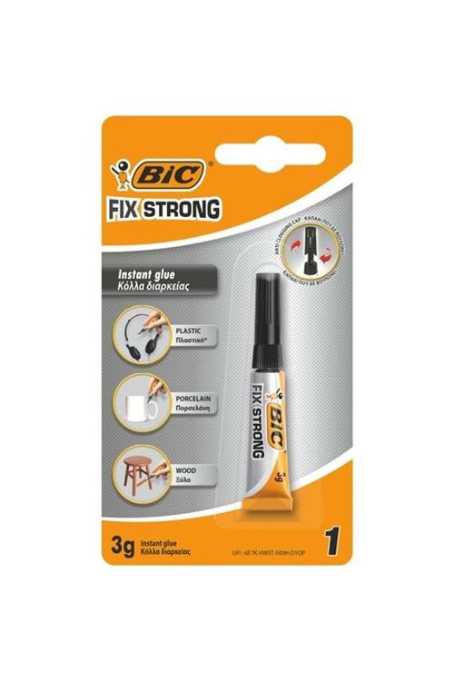 Bic Japon Yapıştırıcısı Fix Strong Süper Güçlü 3 Gr Blister
