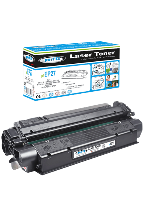 Perfix | Canon Pf Ep27 Siyah Muadil Toner 2,5k (lbp3110 - Mf3110 - Lbp3200 - Lbp3220 - Lbp3240 - 5630 - 5650 - 5730 - 5750 - 5770 )