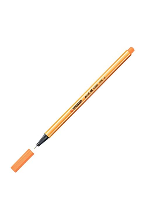 Stabilo Fosforlu Turuncu Keçe Uçlu İnce Kalem 88 Point 0.4 Mm 88/054