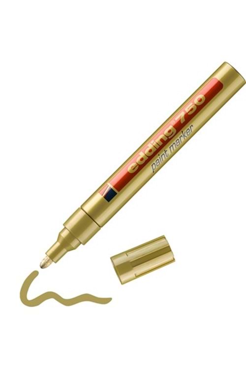 Edding Markör Dekor Boya Yuvarlak Uçlu 2-4 Mm Altın 750