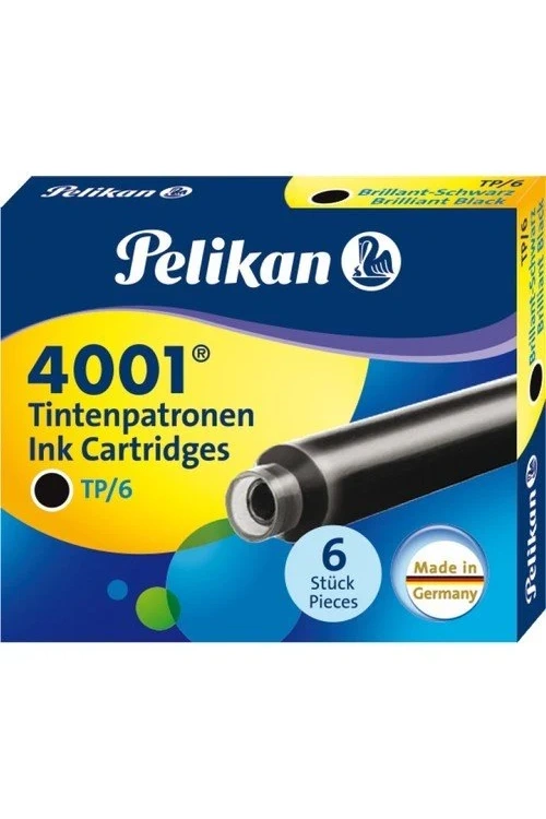Pelikan Dolma Kalem Kartuşu Küçük Royal Siyah 6 Lı 4001