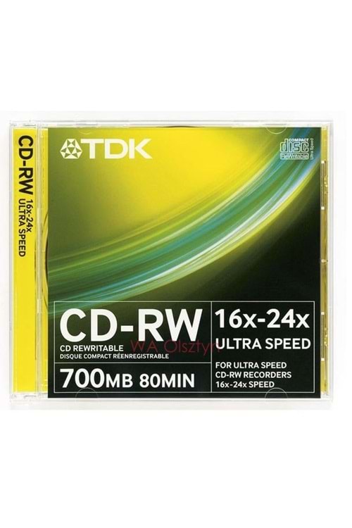 Tdk Cd-rw 700 Mb 80 Dk 16x-24x Ultraspeed Cd-rw700ujca