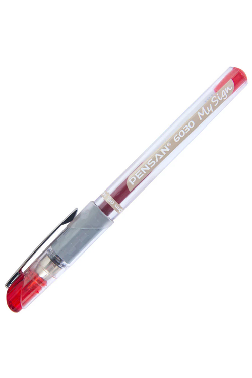 Pensan Roller Kalem My-sign Jel Bilye Uçlu İmza Kalemi 1.0 Mm Kırmızı | 6030