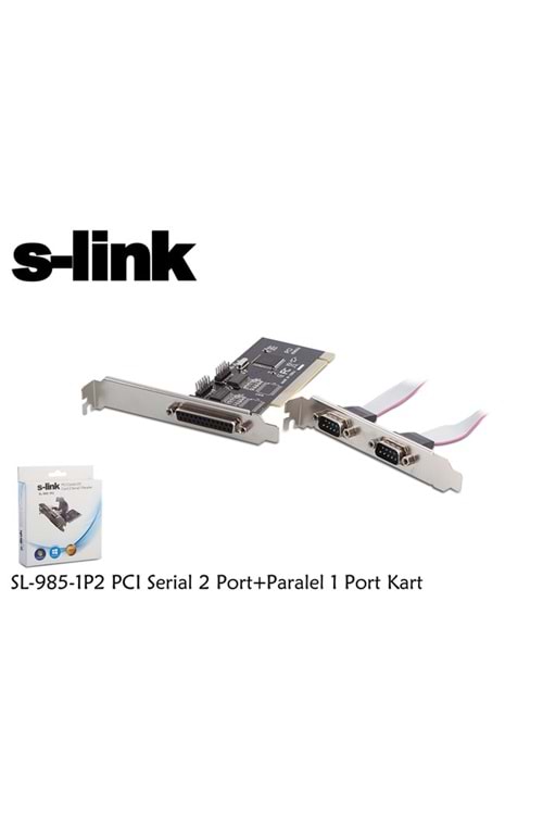 S-link Sl-985-1p2 Pcı Serial 2 Port+paralel 1 Port Kart
