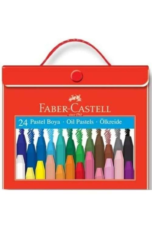 Faber-castell Pastel Boya 24 Renk Plastik Çantali