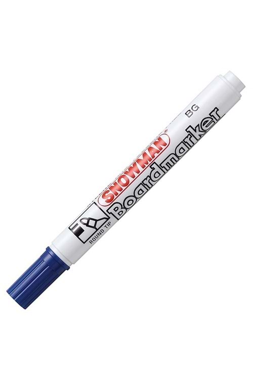 Snowman Tahta Kalemi Yuvarlak Uçlu Mavi Bg-12