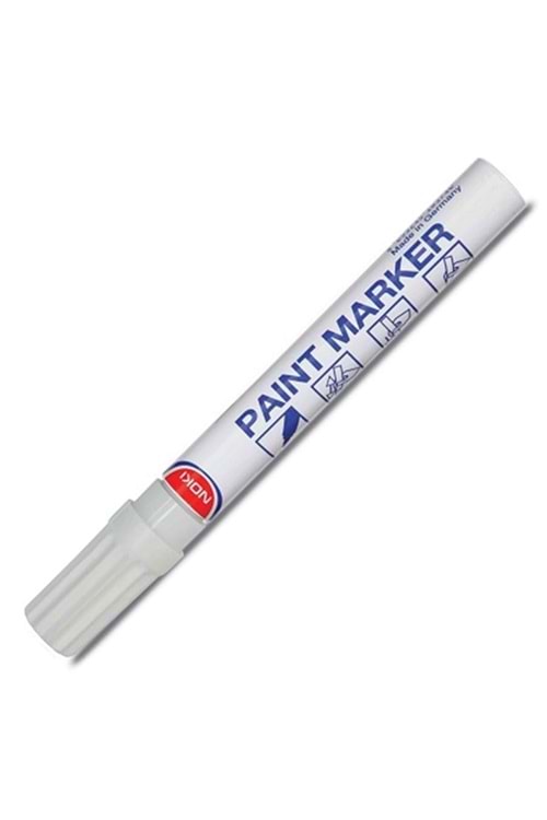 Noki Paint Marker Yuvarlak Uçlu Beyaz Kalem