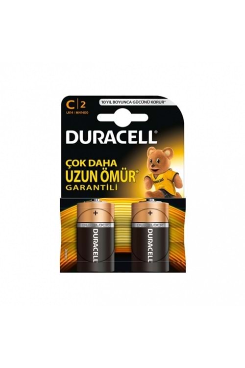 Duracell Alkalin C Orta Boy Pil 1.5v 2'li Paket (açıklamayı Okuyunuz) Lr14-mn1400