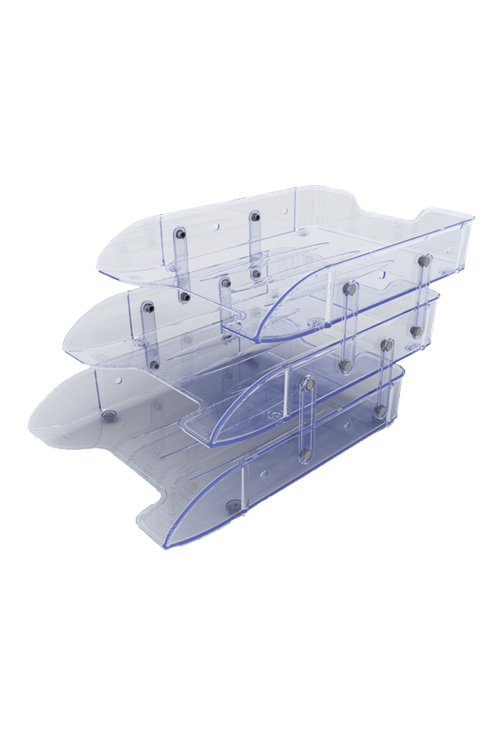 Mas Evrak Rafı Plastik Hareketli 3 Lü Şeffaf 1803