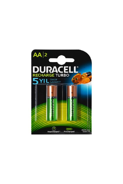 Duracell Şarjlı Kalem Pil (aa) 2500 Mah 1,2 V 2'li