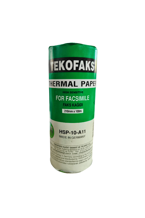 Tekofaks Termal Kağıt 210mm X 100m | Hsp-10-a11
