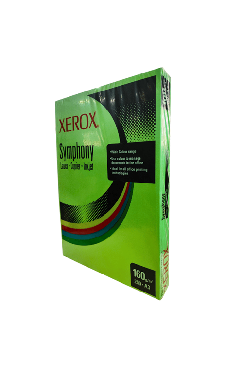 Xerox Symphony A3 160 Gr Kopya Kağıdı Yeşil 250 Adet ( Laser - Copier - Inkjet)