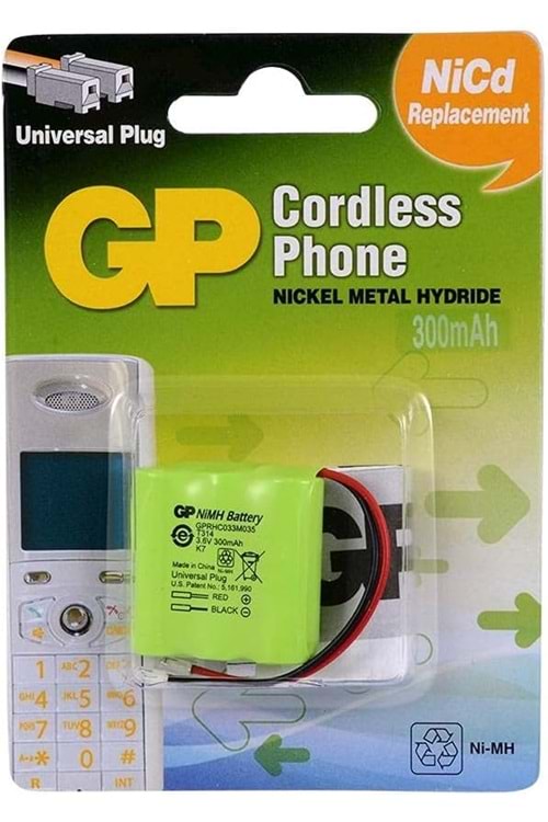 Gp T314 3.6v 300 Mah 3'lü Telsiz Telefon Pili | Gp30aaam3bmu