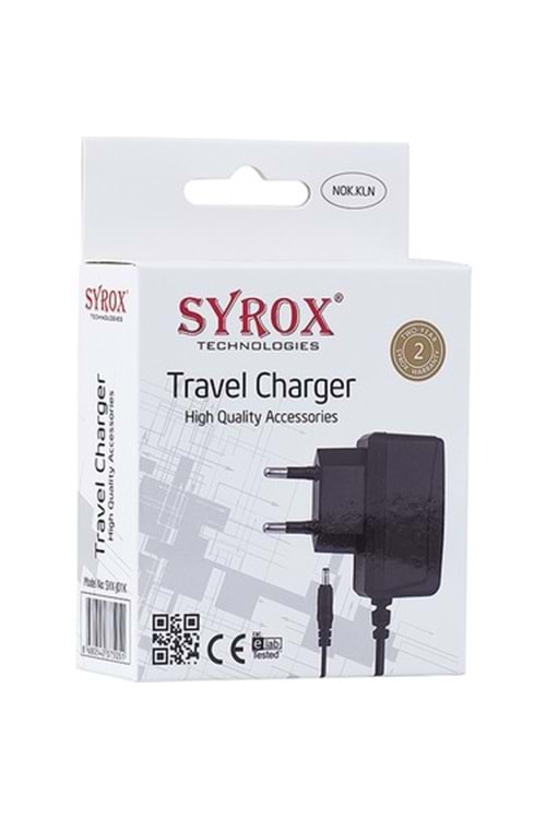 Syrox Nokia Kalın Şarj Cihazı Syx-j01k
