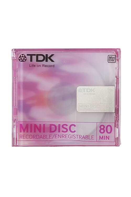 Tdk Mini Disc Recordable / Enregistrable 80 Dk Pembe