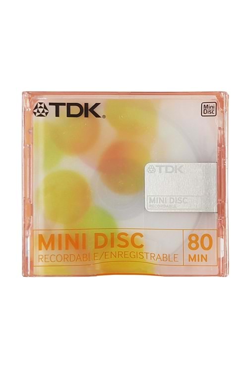 Tdk Mini Disc Recordable / Enregistrable 80 Dk Turuncu