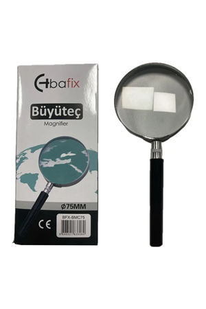 Bafix Büyüteç Cam Metal Çerçeveli 75 Mm Bfx-bmc75