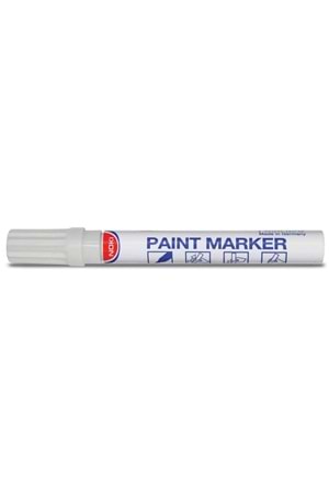 Noki Paint Marker Yuvarlak Uçlu Beyaz Kalem