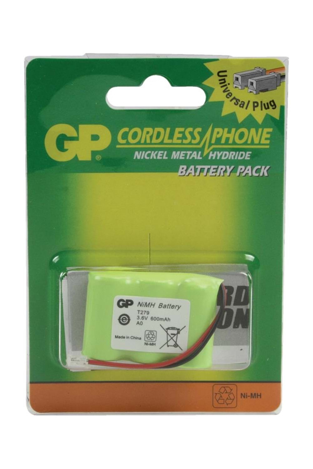 Gp T279 | 3.6v 600 Mah 3'lü Kısa Telsiz Telefon Pili