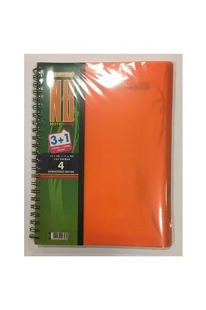 Gıpta Plastik Kapak 3+1 Defter 150 Yp Telli Defter