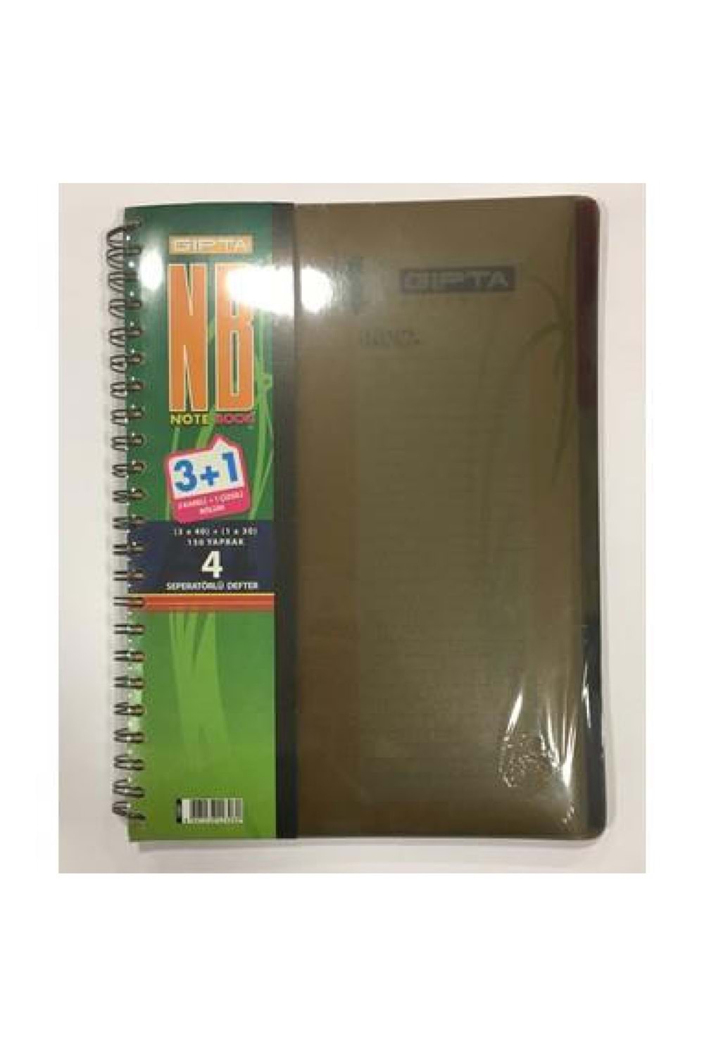 Gıpta Plastik Kapak 3+1 Defter 150 Yp Telli Defter