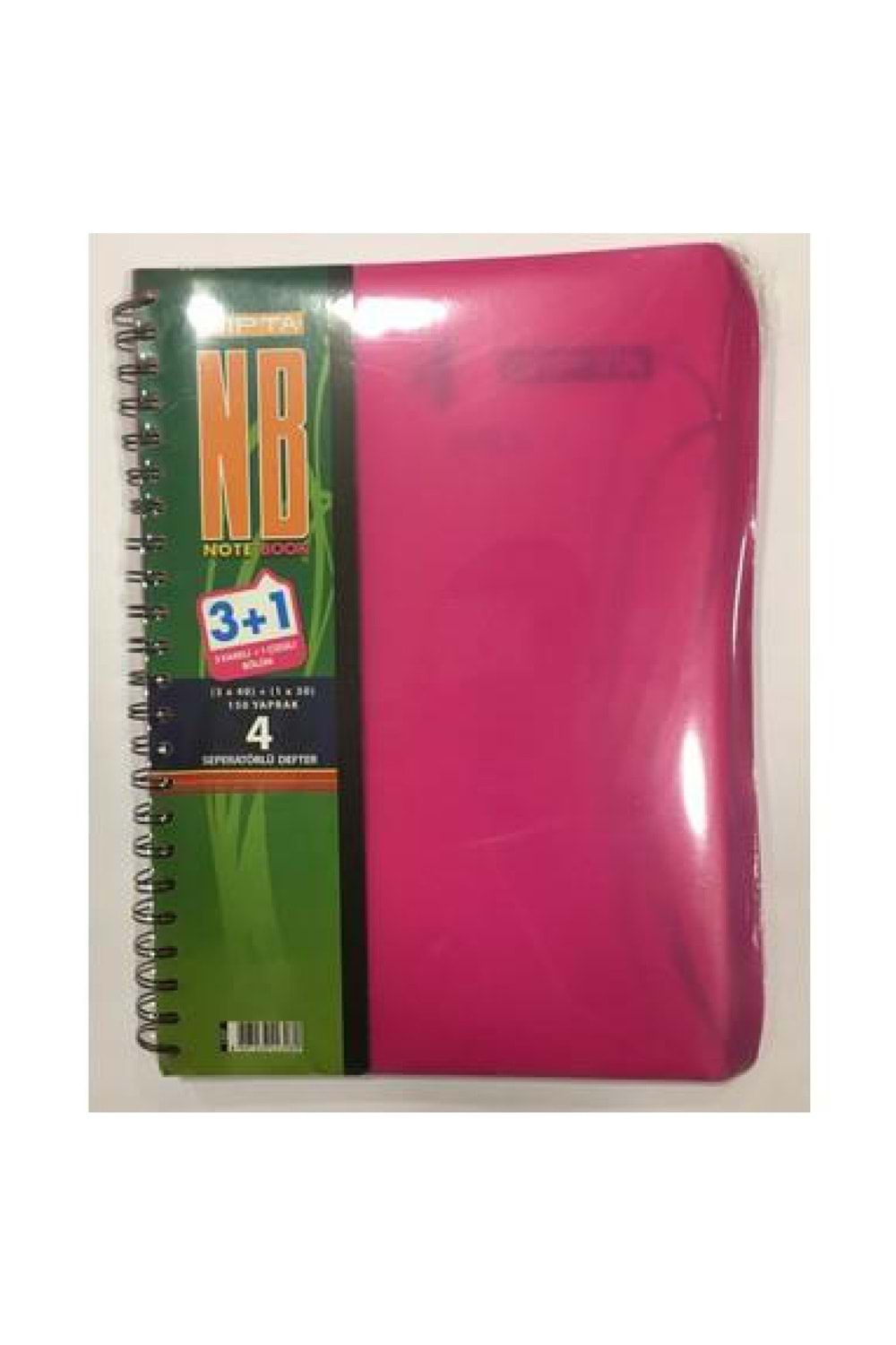 Gıpta Plastik Kapak 3+1 Defter 150 Yp Telli Defter